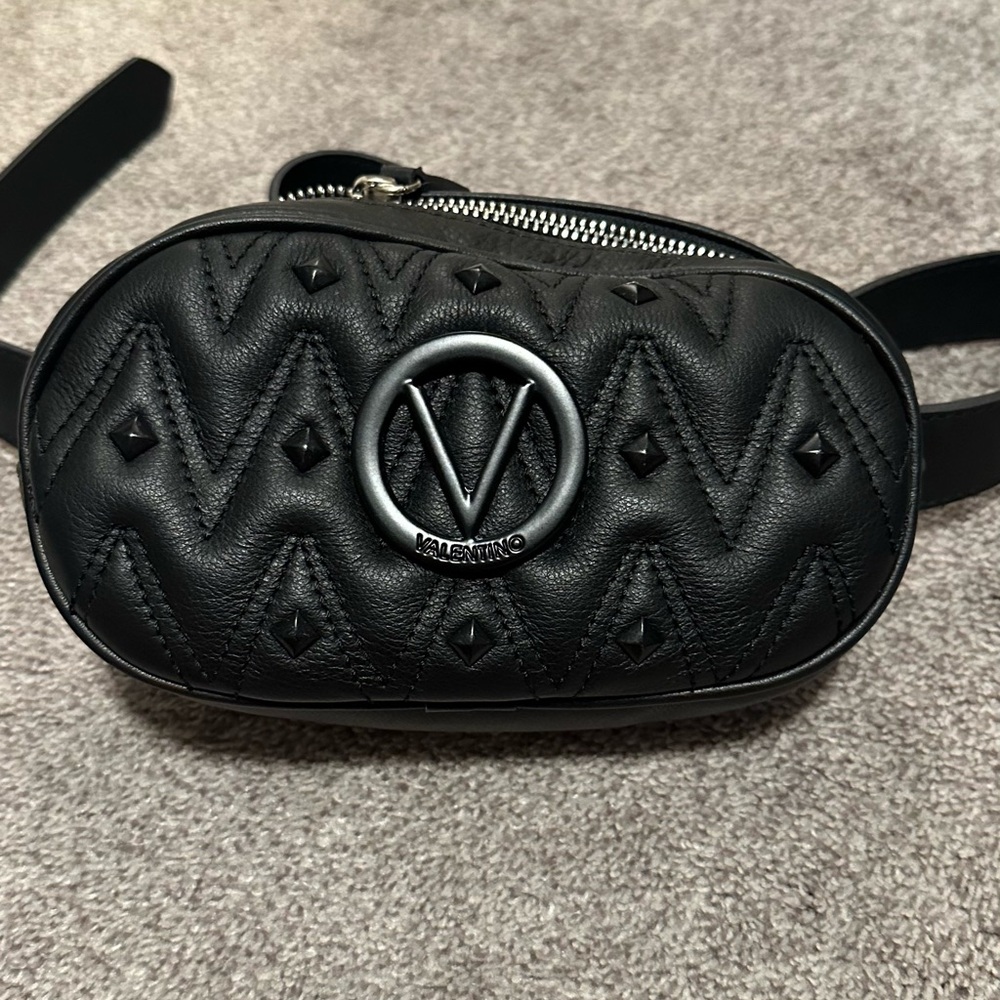 Mario Valentino Black Quilted Bag